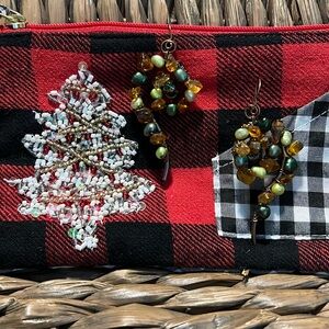 Copper Beaded Earrings